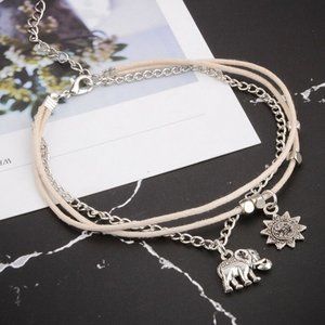 Lucky Elephant Ankle Women Bracelet